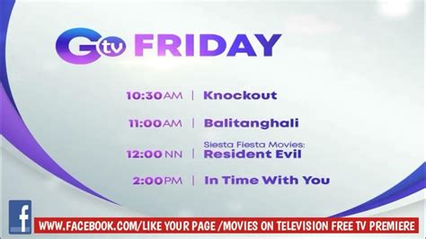 gtv schedule